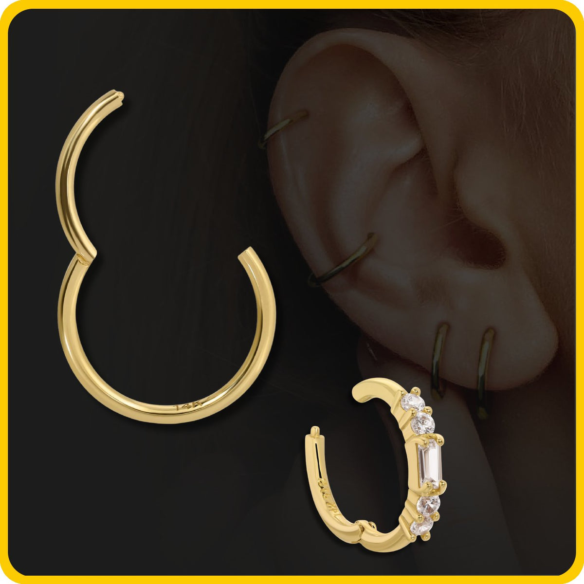 Ear/Rook Piercings – artwellsbodyart