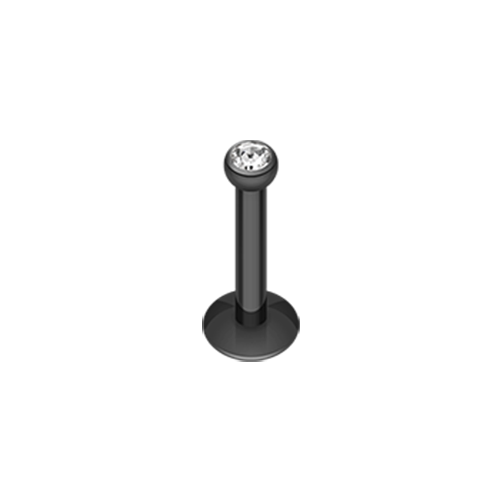 Blackline Gem Ball Internally Threaded Labret